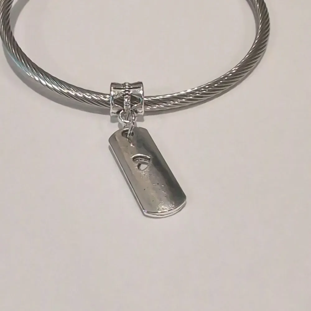 Silver Love Dangle‎ Charm for Pandora Style Bracelet